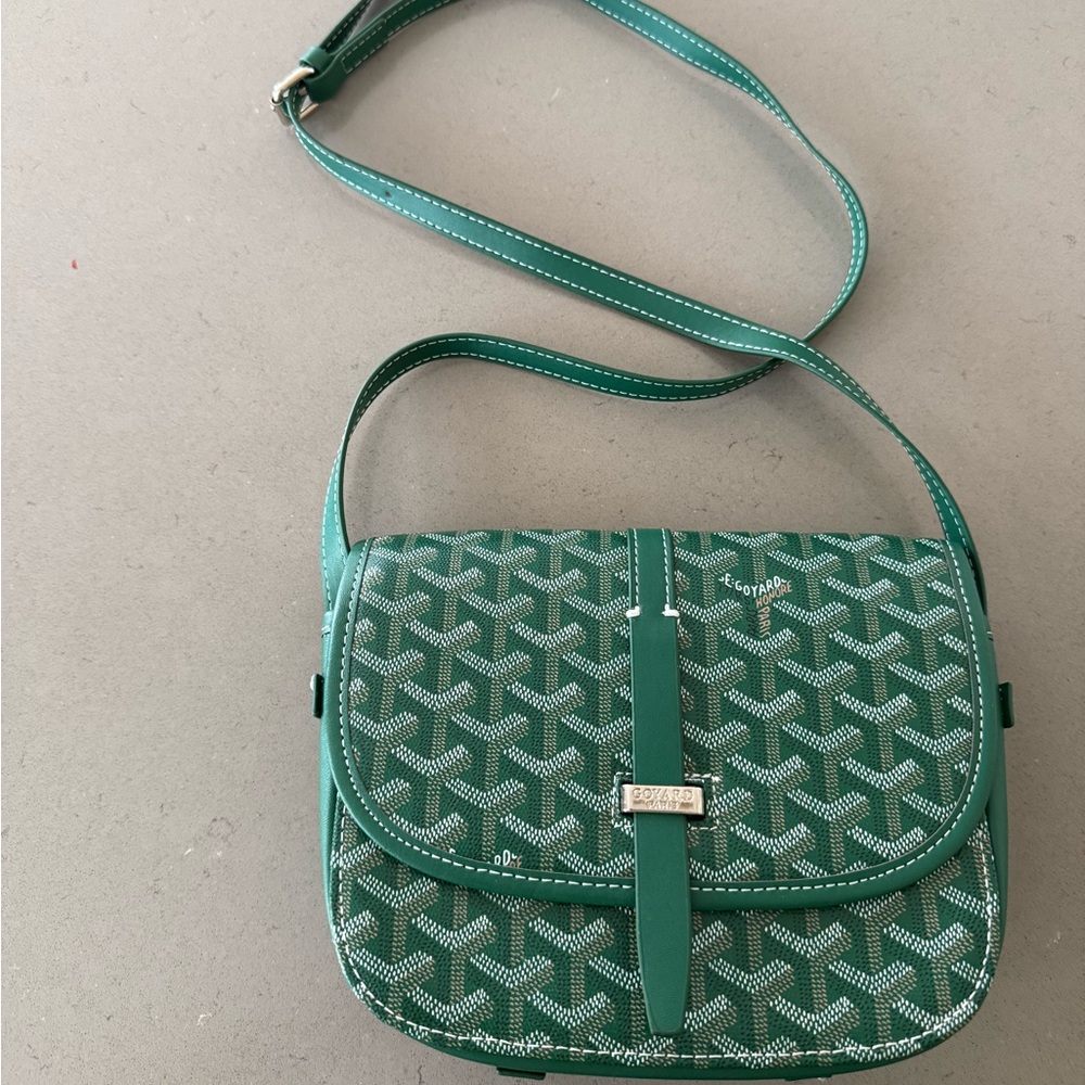 Green fashion bag